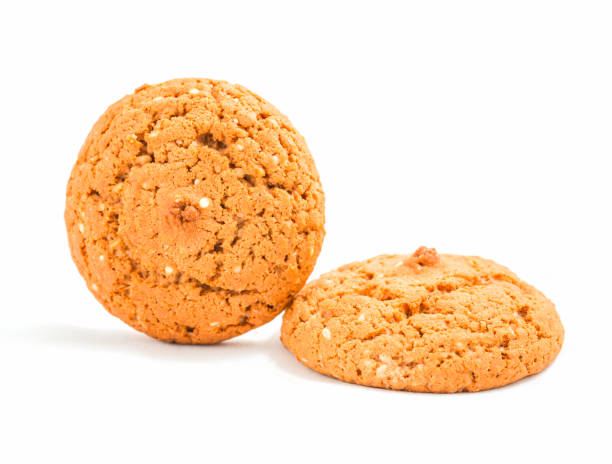 istock Cut out on white oatmeal cookies. 691823178