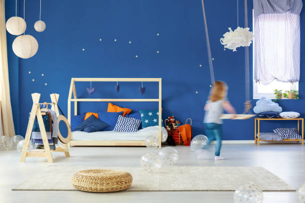 istock Child bedroom with swing 691826428