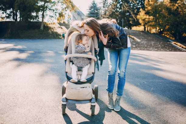 istock Family walk in the park 691836106