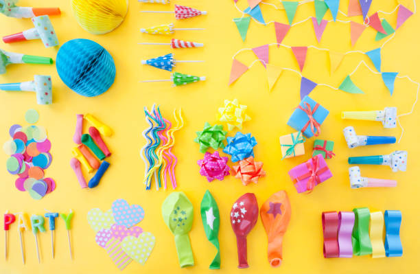 istock Colorful party zubehoer 691843104