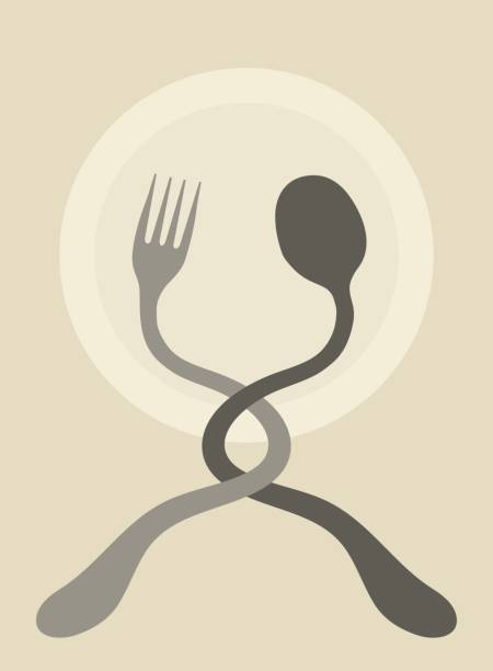 Fork and Spoon vector art illustration