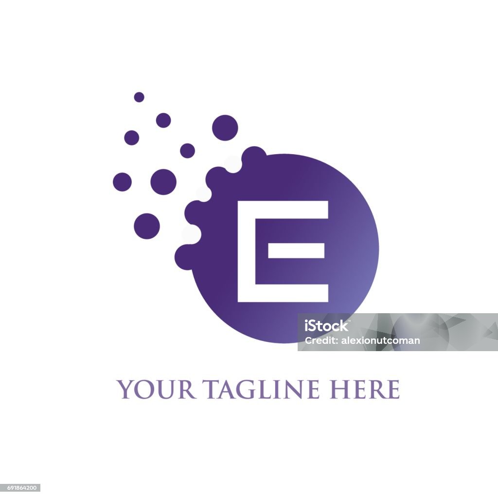 E Letter E Letter Design Illustration Letter E stock vector