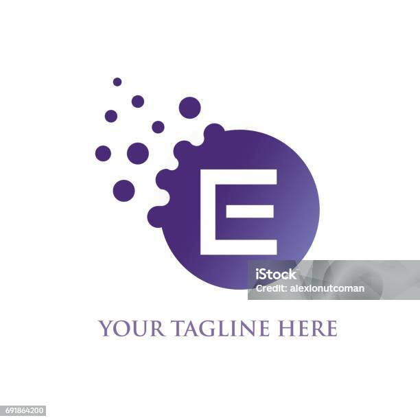 E Letter Stock Illustration - Download Image Now - Letter E, Logo, Abstract