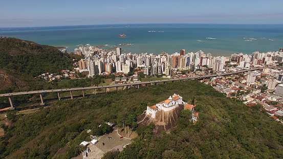 Antena ciudad vista de Vitoria de Espirito Santo, Brasil photo