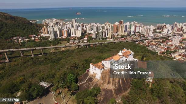 Aerial View Of Vitoria City In Espirito Santo Brazil Stock Photo - Download Image Now