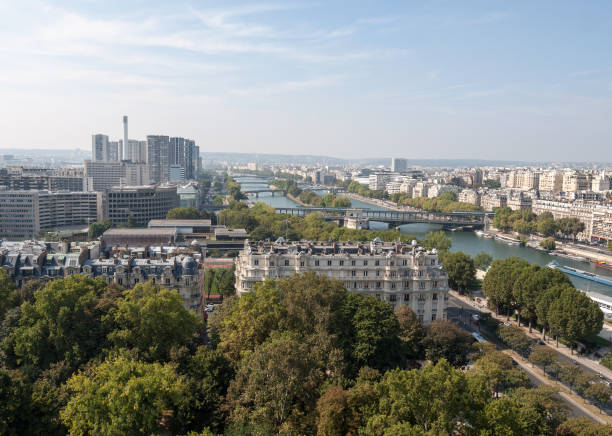 istock aerial view of Paris from the Eiffel tower 691871354