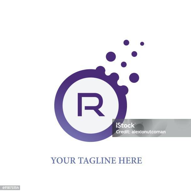 R Letter Stock Illustration - Download Image Now - Letter R, Logo, Abstract