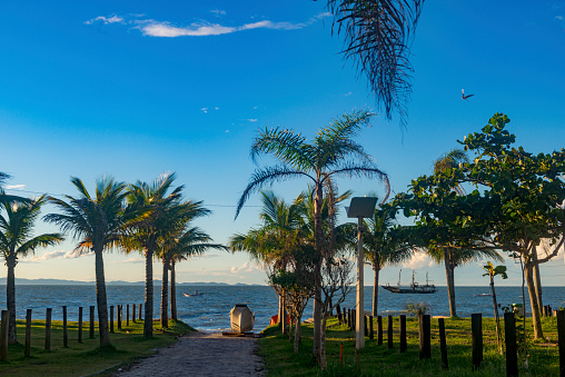 Canasvieiras Beach in Florianópolis, Santa Catarina, Brazil, is located in the northern part of the island. The distance to the city centre is approximately 27km. It is one of the resorts that receive the most tourists in the summer, mainly Argentines and Uruguayans. 