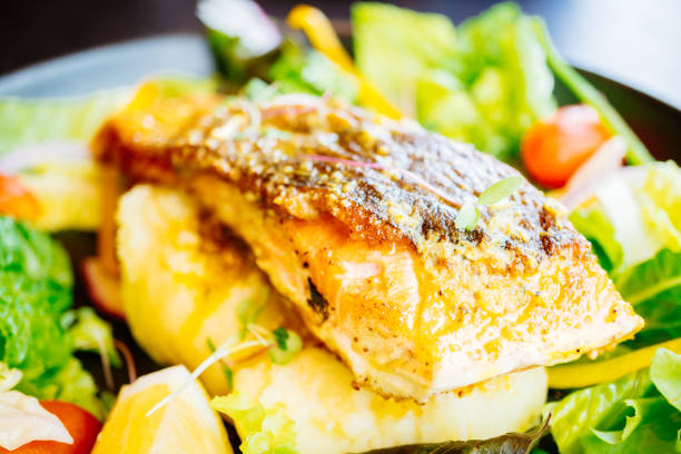 istock Salmon meat fillet steak 691879636