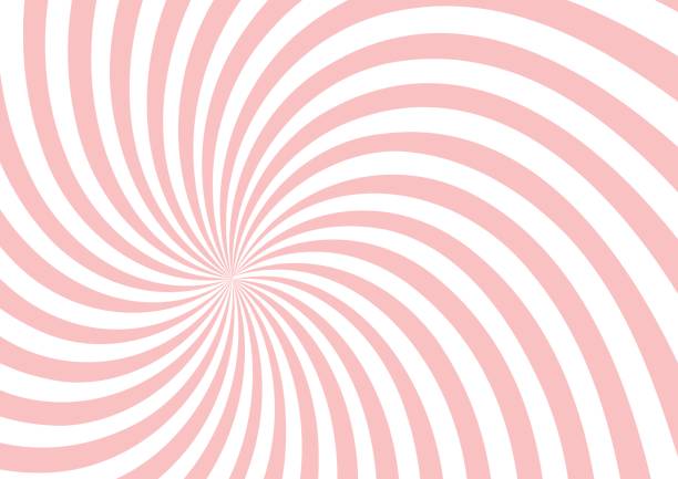 핑크 트위스트 모양 패턴 배경 - 달콤한 음식 stock illustrations