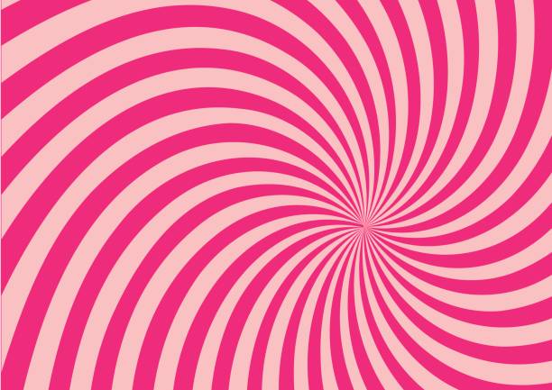 różowy skręt wzór tła wzór - dessert sweet food abstract art stock illustrations