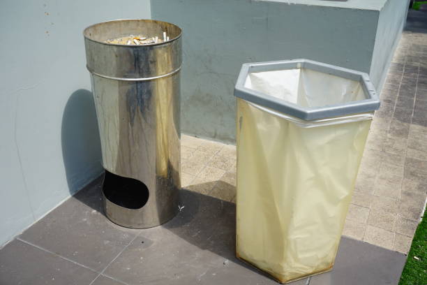 istock Garbage bin of steel stainless 691913272