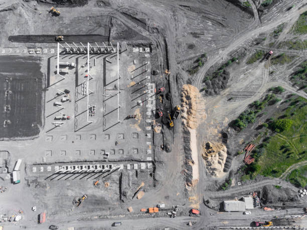 istock Construction site shot from above.Industrial area. 691919972