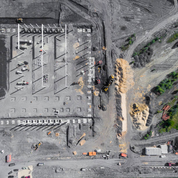 istock Construction site shot from above.Industrial area. 691919986