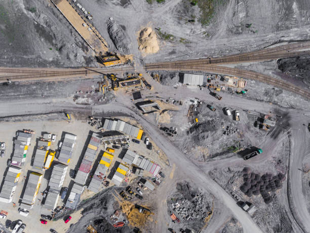 istock Construction site shot from above.Industrial area. 691920034