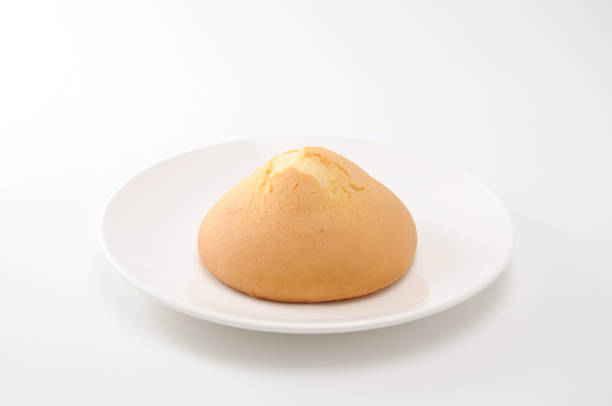 amashoku japanese biscuit scone bread on plate on white background