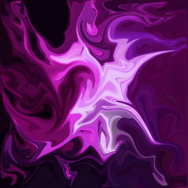istock Purple Digital Acrylic Color Swirl Or Similar Marble Twist 691927290