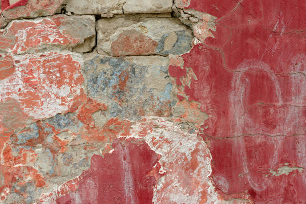 istock Brick texture with scratches and cracks 691963480