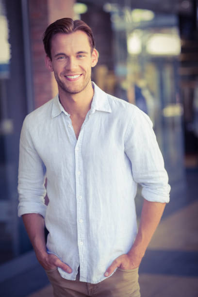 istock Portrait of happy smiling man 691978808