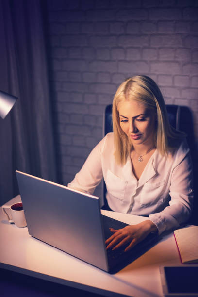 istock Young Women Working Late at Night 691981998