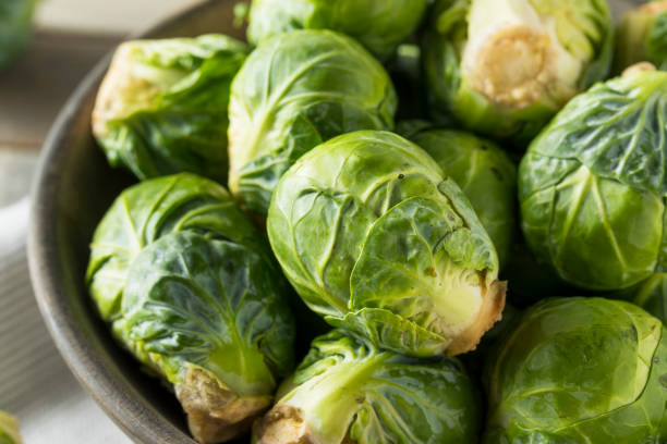 istock Raw Organic Green Brussel Sprouts 691984430