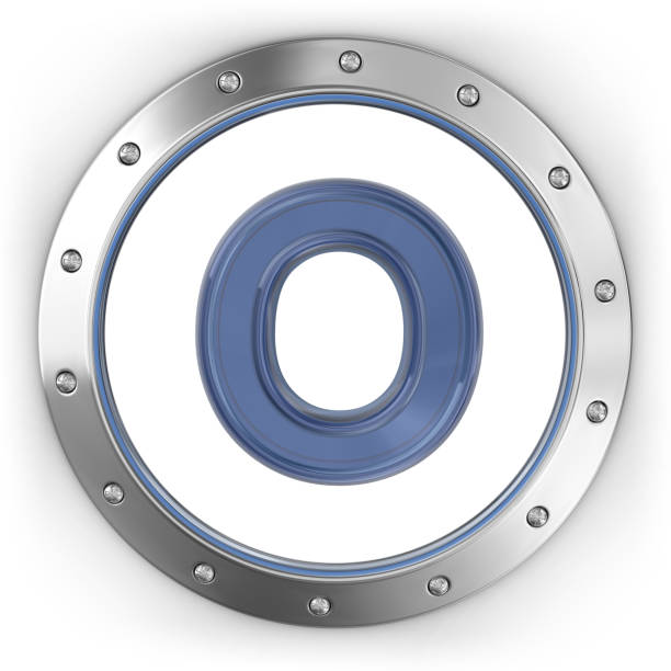 istock Letter O on the Metal Button 691988798