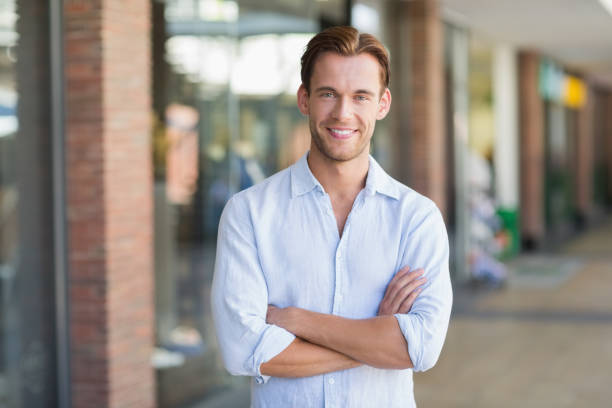 istock Portrait of happy smiling man 691995694