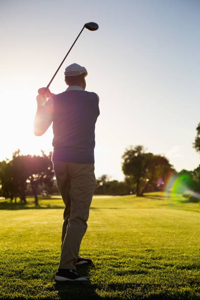 istock Golfer teeing off for the day 692003316