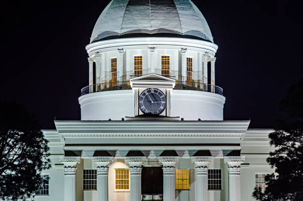 istock montgomery alabam downtown at night time 692029406