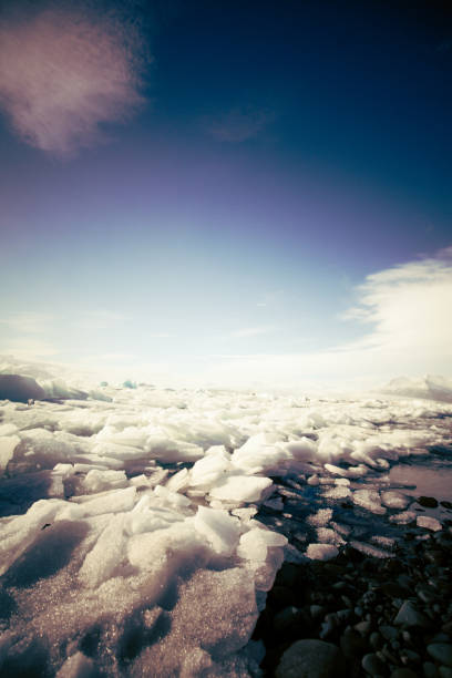 istock Big massive frozen lake on Iceland 692051860