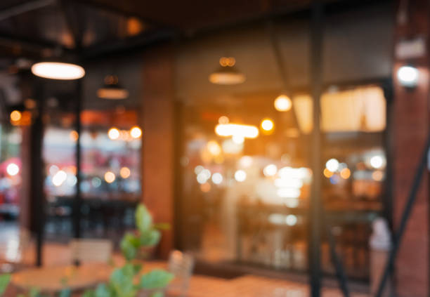 istock abstract blurred background coffee shop with vintage and sunlights background 692064356