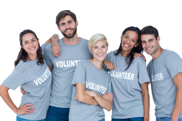 istock Volunteers friends smiling at the camera 692067420