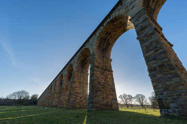 istock Historic railway viaduct architecture from Harrogate Yorkshire England 692068046