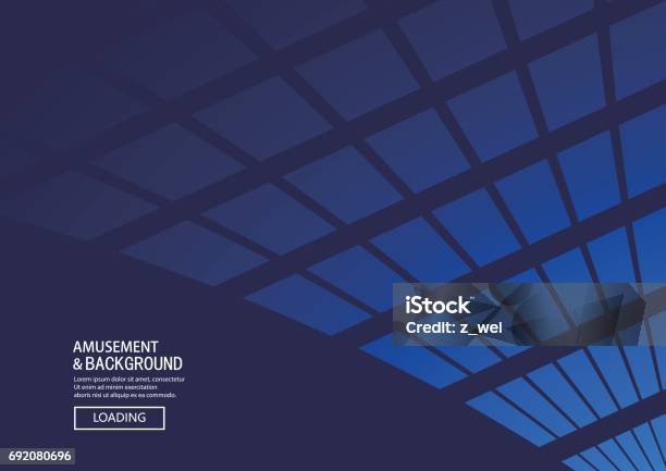Blue Polygon Background Stock Illustration - Download Image Now - Blue Background, Backgrounds, Square Shape