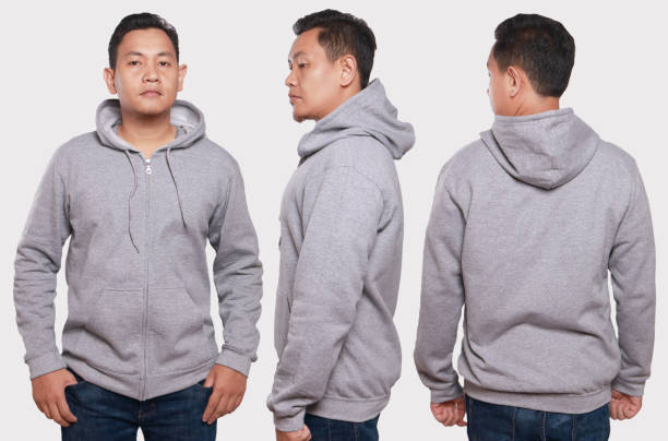 istock Gray Hoodie Mock up 692081872