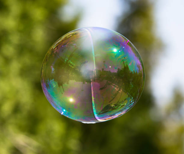 istock Beautiful soap bubbles fly in the nature 692091322