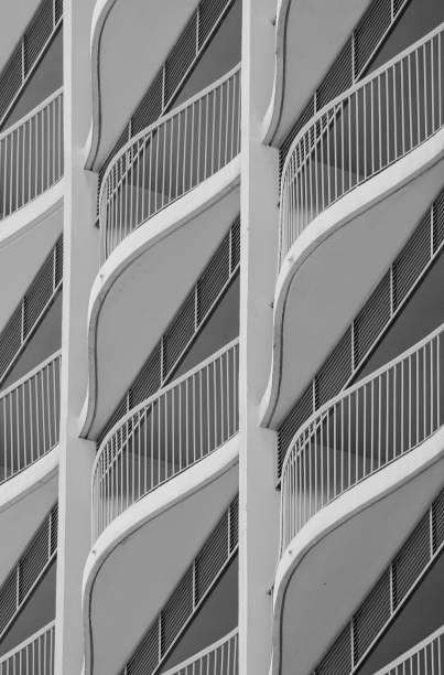 istock Close Up Abstract Image of Hotel Balconies. 692094080