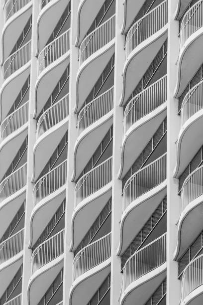 istock Close Up Abstract Image of Hotel Balconies. 692094110