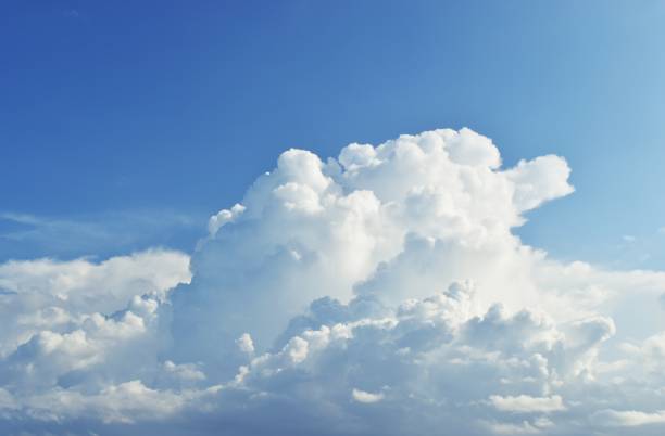 istock Gray cloud formations on blue sky,Nimbus moving,Appearance of raincloud 692094200