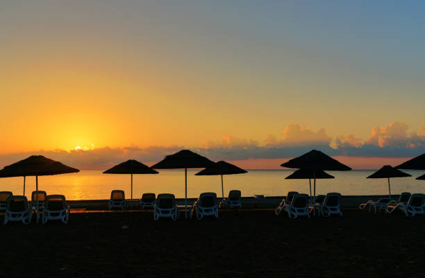 Cirali Olympos beach at sunrise. Antalya Province. Turkey