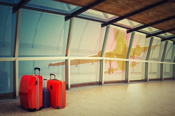 istock airport corridor with a luggage stack at night 692128894