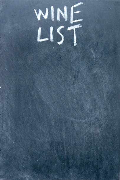 istock wine list title written with chalk on blackboard 692131948
