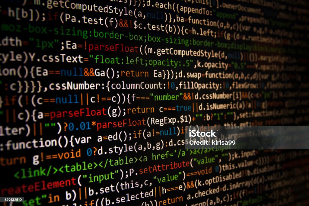 Programming Code Abstract Screen Of Software Developer Computer Code ...