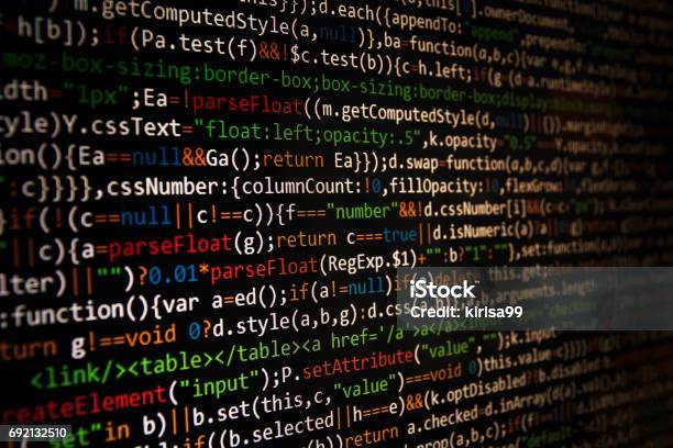 The Code Program Programming Code Abstract Screen Of Software Developer Computer Code ...