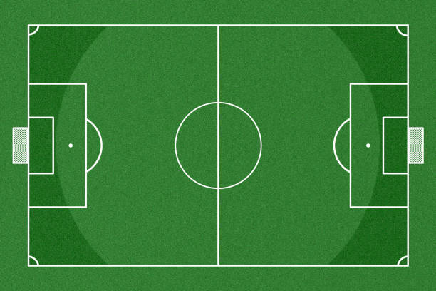 istock Soccer field top view 692132512