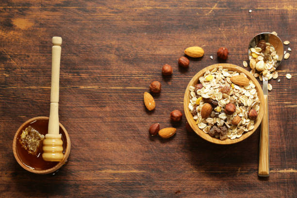 istock Healthy breakfast with homemade granola 692132546