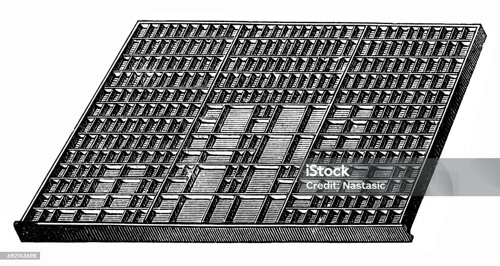 Type Setting Case Type Case Stock Illustration - Download Image Now - Engraved Image ...