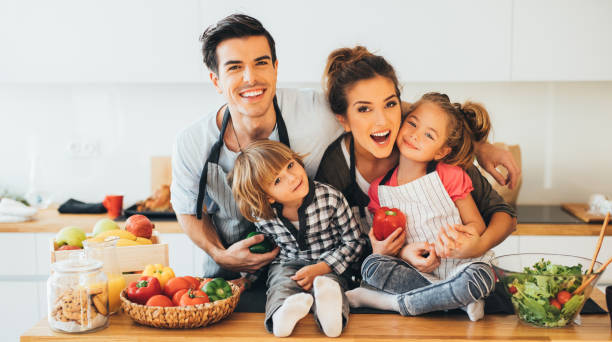 istock Happy family in the kitchen 692145784