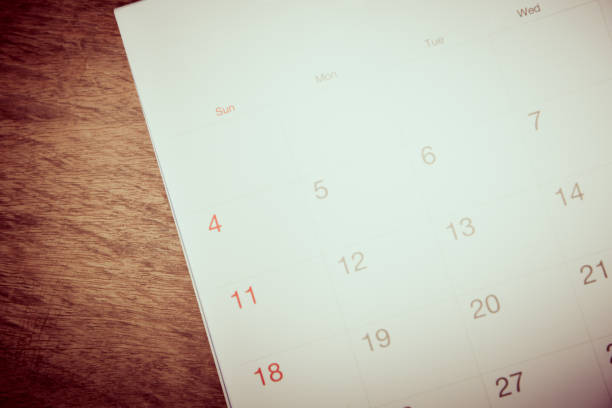 istock Calendar in pastal tone. 692147438