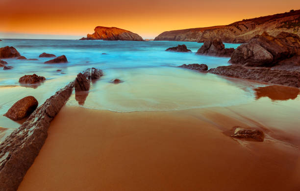 Arnia beach,magical beach.Santander . Spain